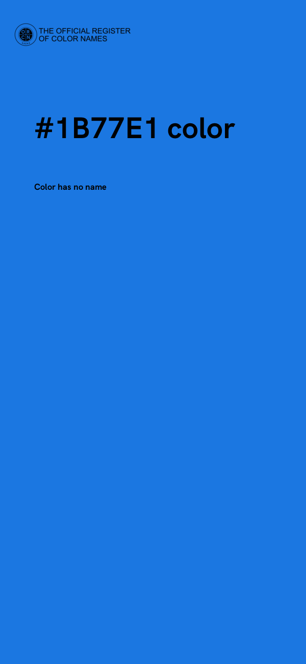 #1B77E1 color image