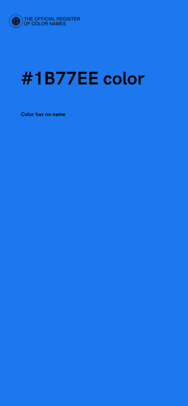 #1B77EE color image