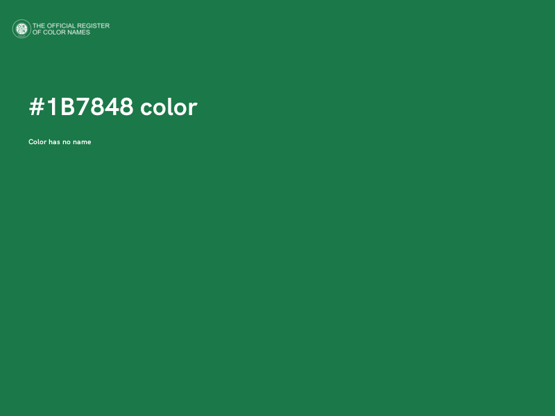 #1B7848 color image