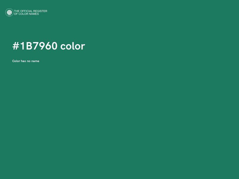 #1B7960 color image