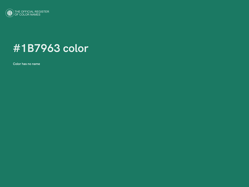 #1B7963 color image