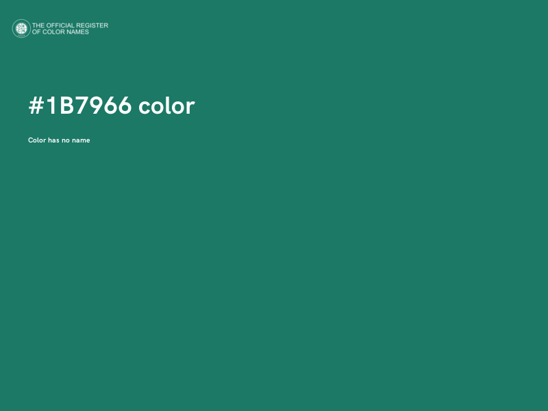 #1B7966 color image