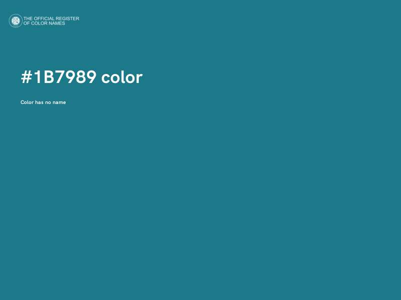 #1B7989 color image