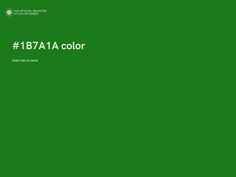 #1B7A1A color image