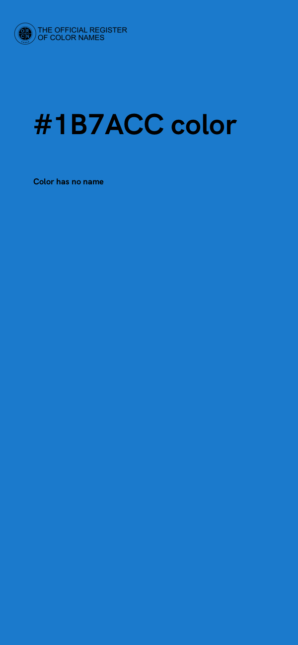 #1B7ACC color image