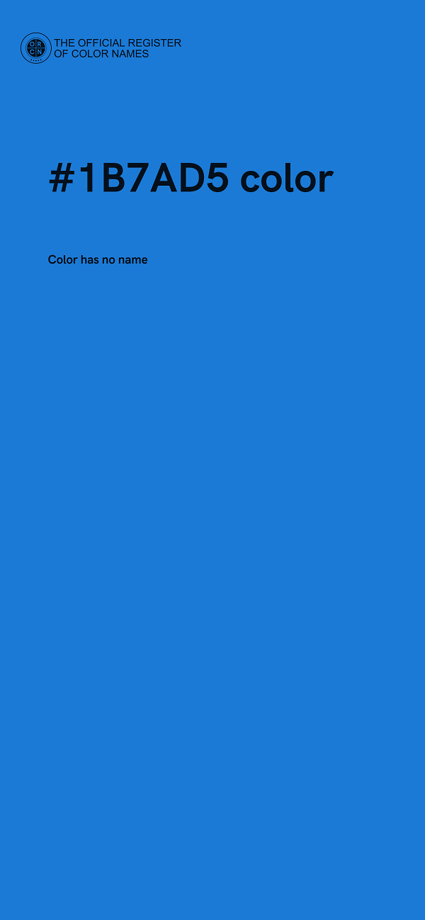 #1B7AD5 color image