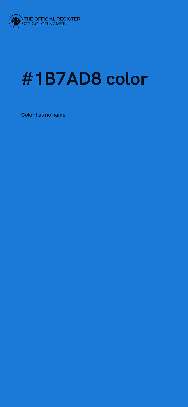 #1B7AD8 color image