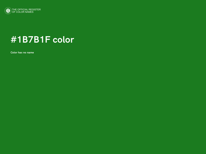 #1B7B1F color image