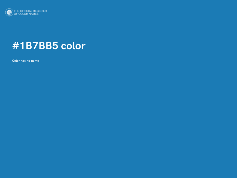 #1B7BB5 color image