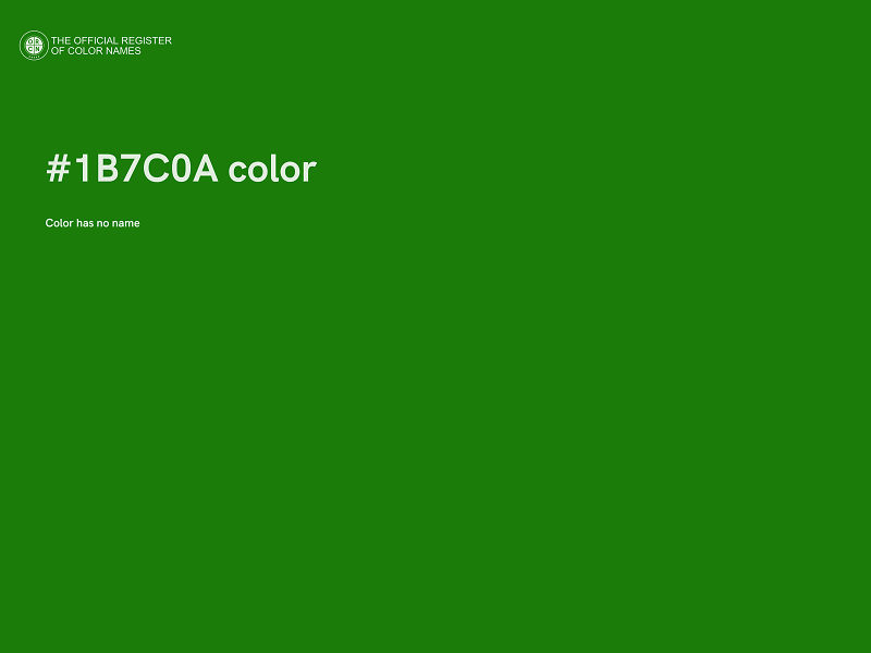 #1B7C0A color image