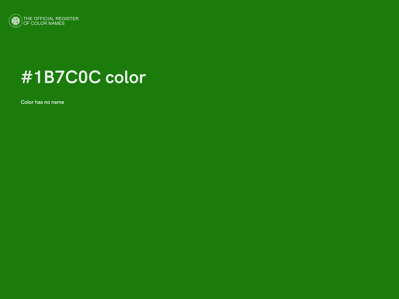 #1B7C0C color image