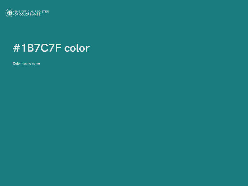 #1B7C7F color image