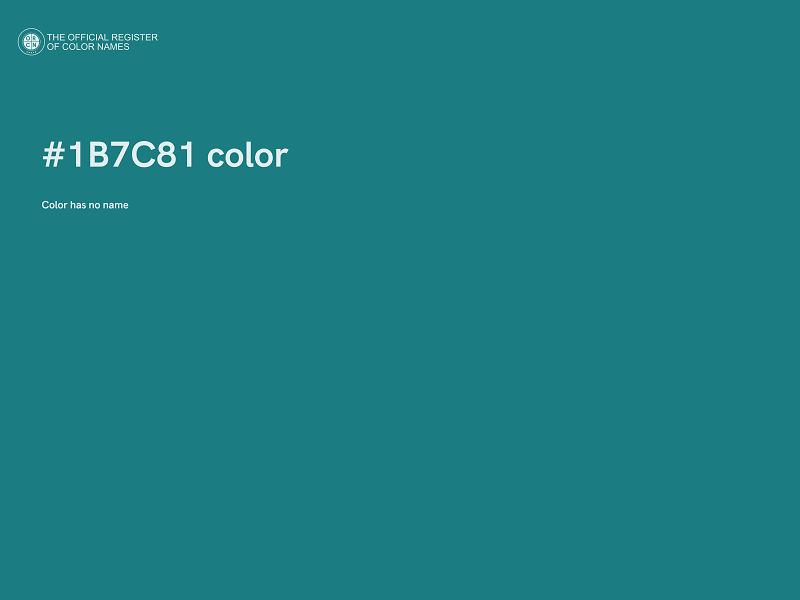 #1B7C81 color image