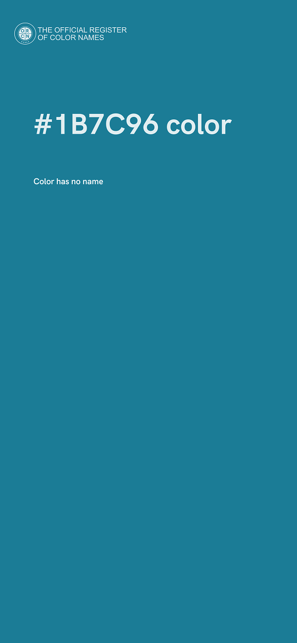 #1B7C96 color image