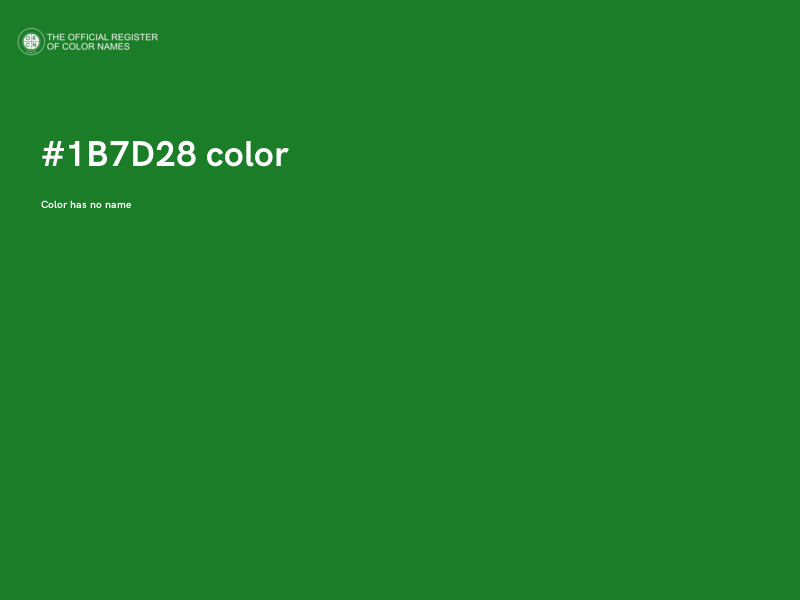 #1B7D28 color image