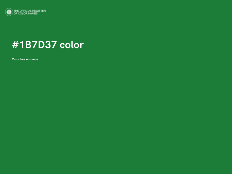 #1B7D37 color image