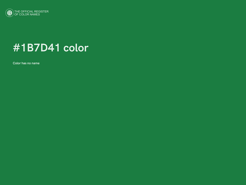 #1B7D41 color image