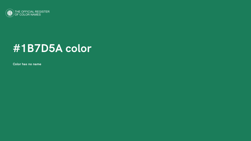 #1B7D5A color image