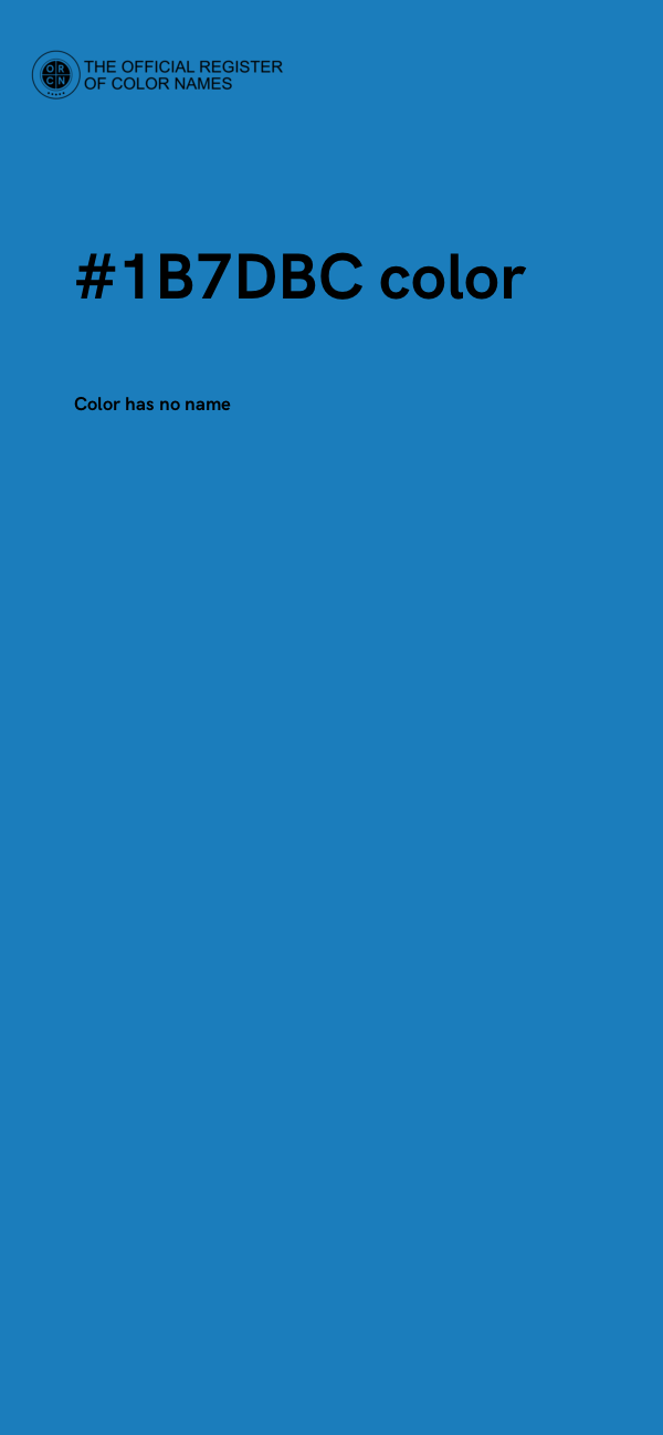 #1B7DBC color image