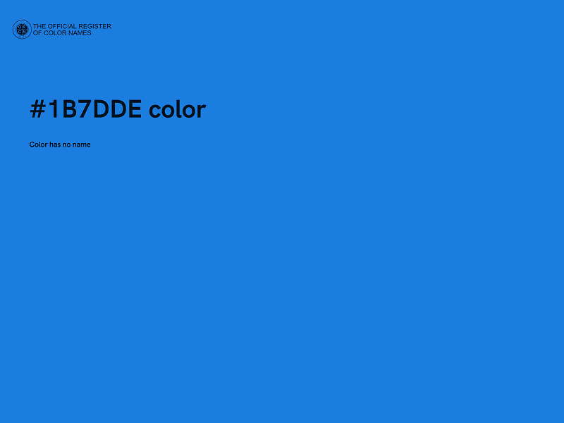 #1B7DDE color image