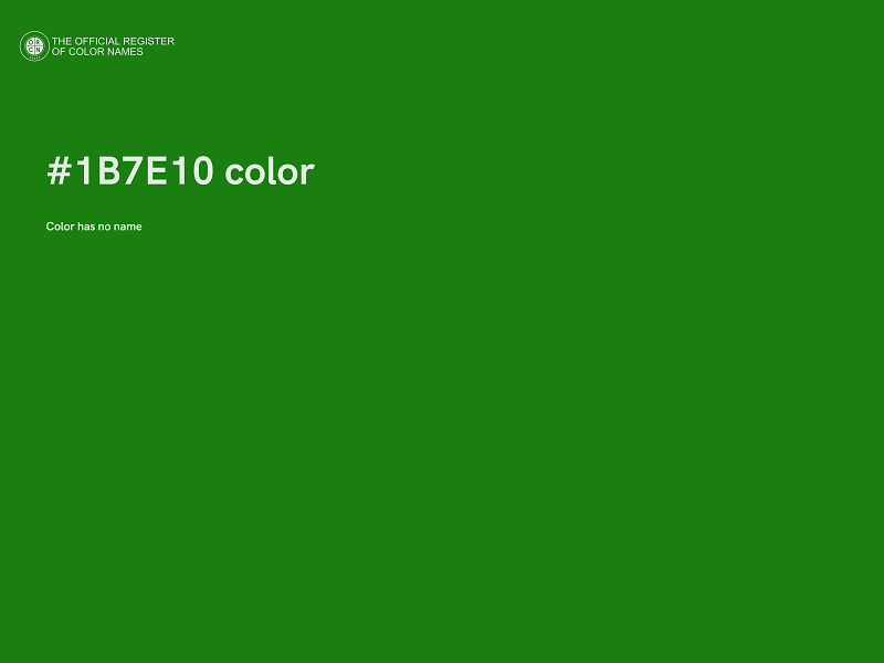 #1B7E10 color image