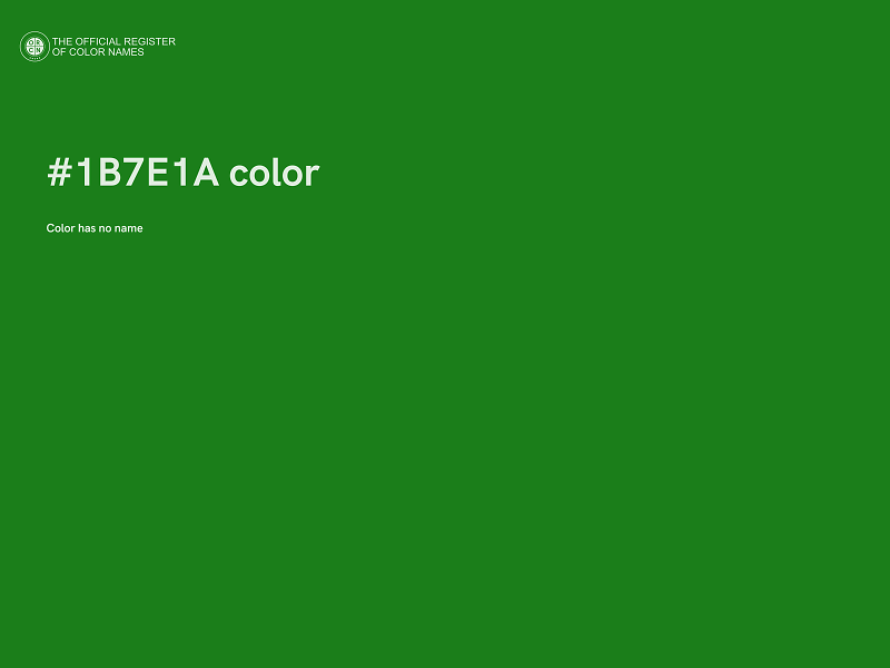 #1B7E1A color image