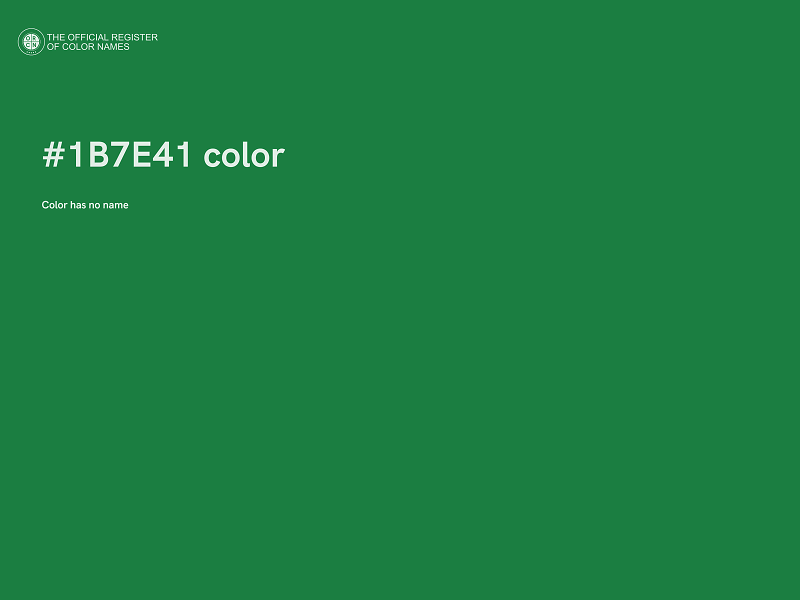 #1B7E41 color image