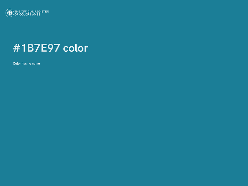 #1B7E97 color image