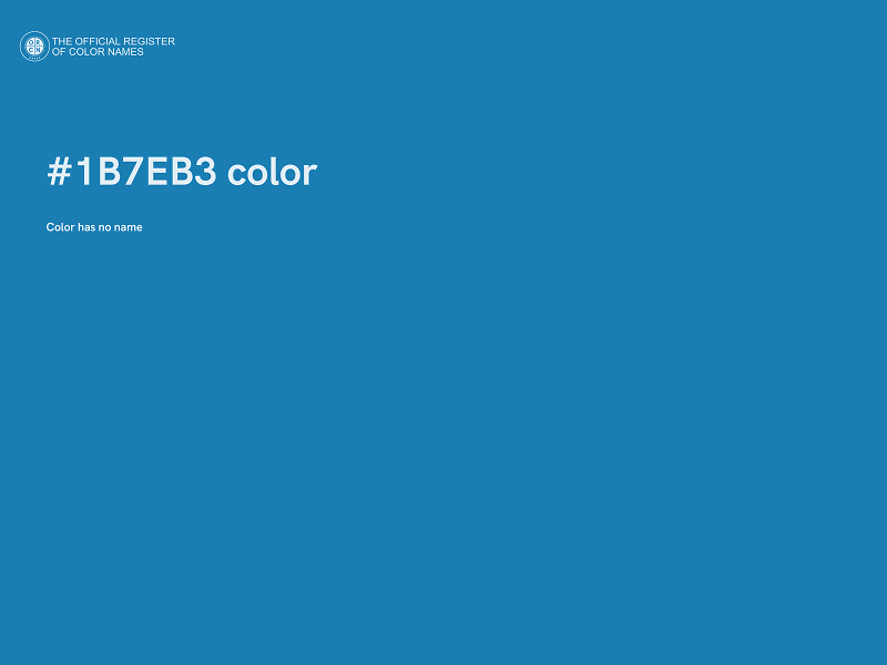 #1B7EB3 color image