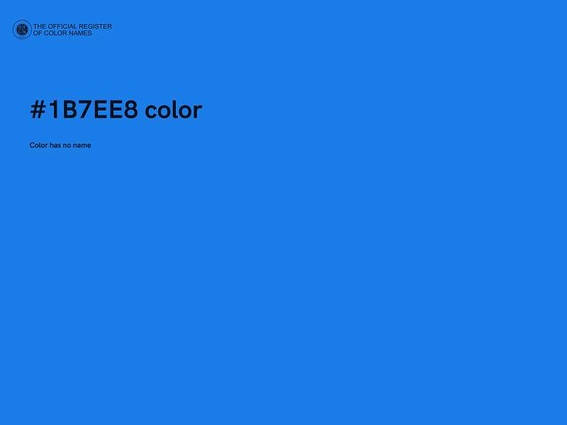 #1B7EE8 color image