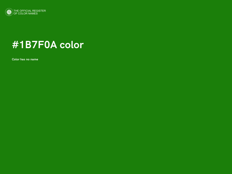 #1B7F0A color image