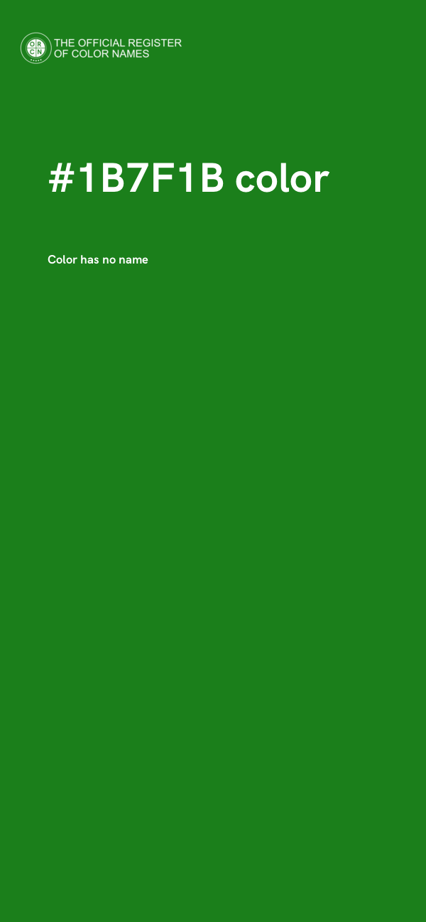 #1B7F1B color image