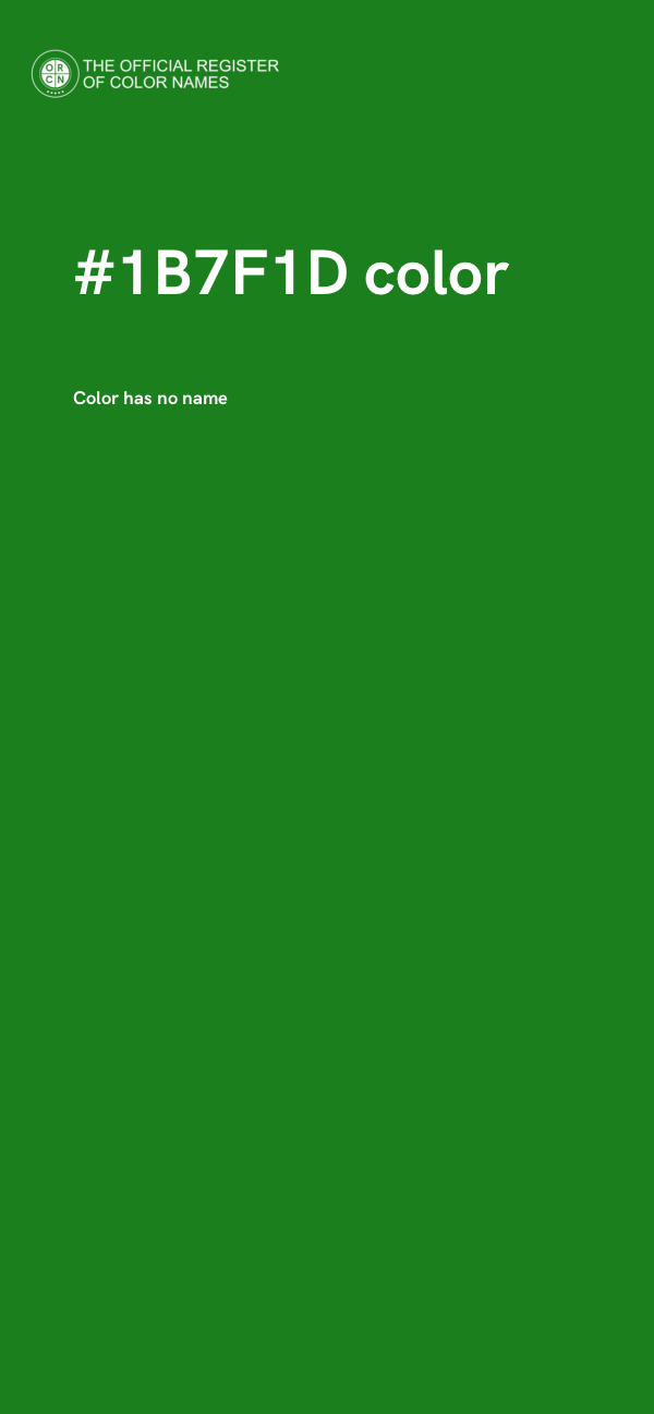 #1B7F1D color image