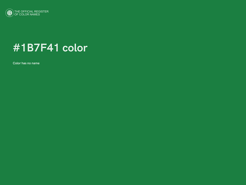 #1B7F41 color image