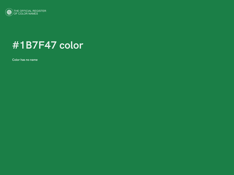 #1B7F47 color image