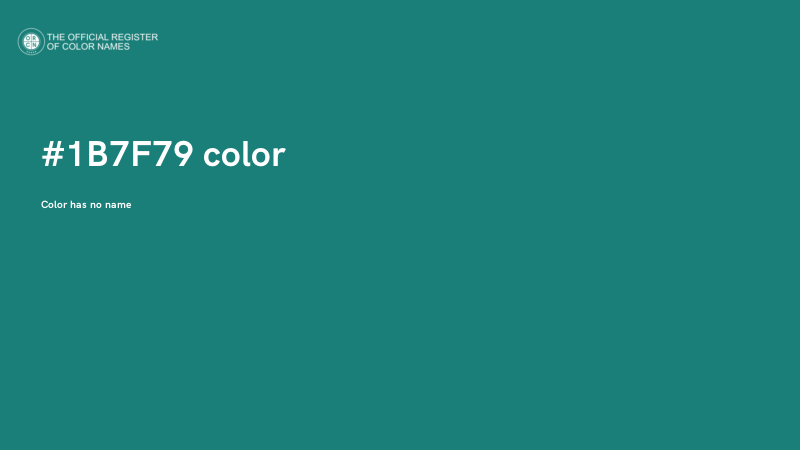 #1B7F79 color image