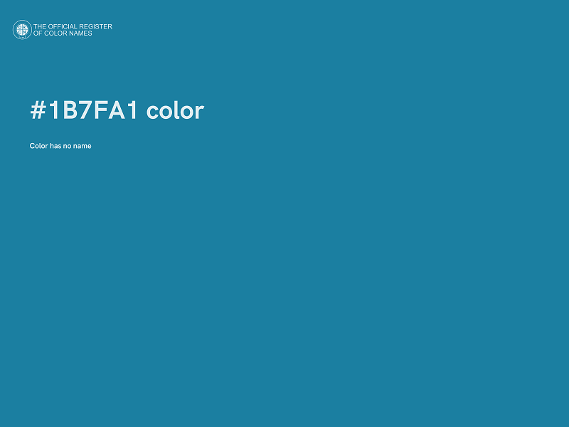 #1B7FA1 color image