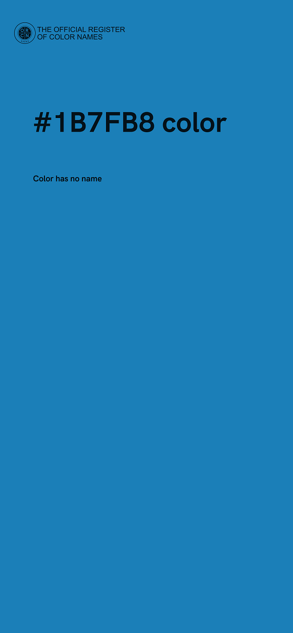 #1B7FB8 color image