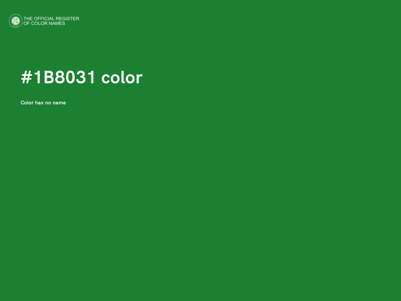 #1B8031 color image