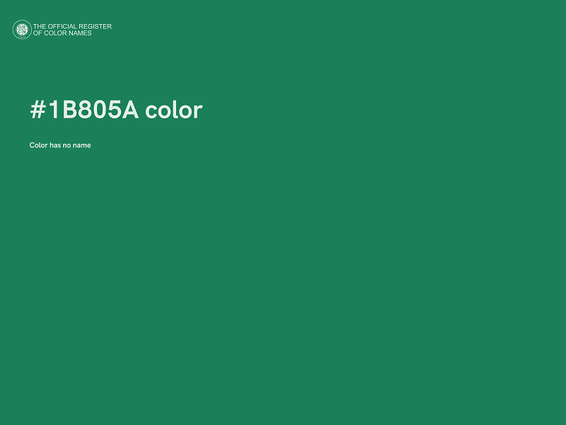 #1B805A color image