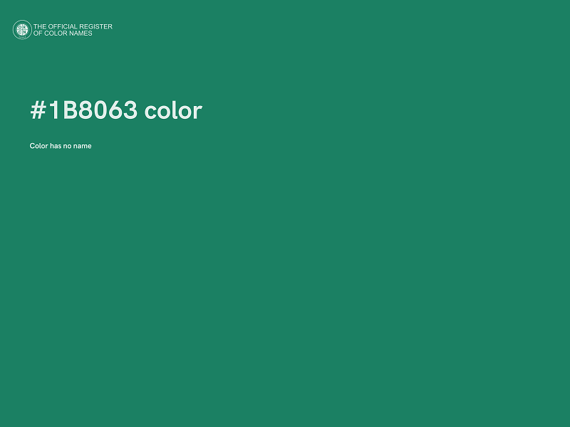 #1B8063 color image