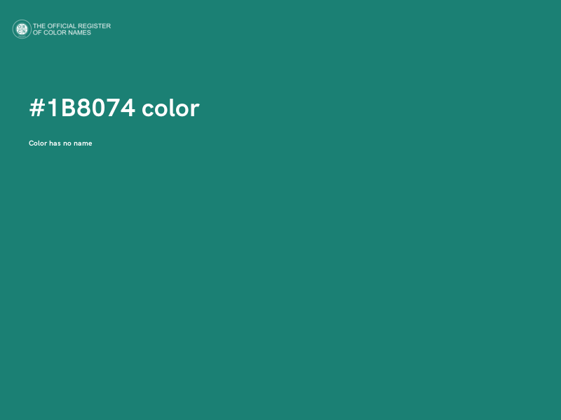#1B8074 color image