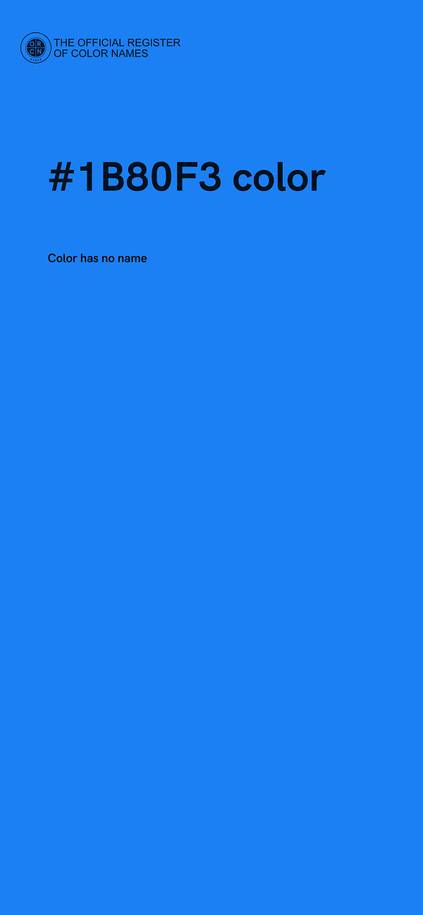 #1B80F3 color image