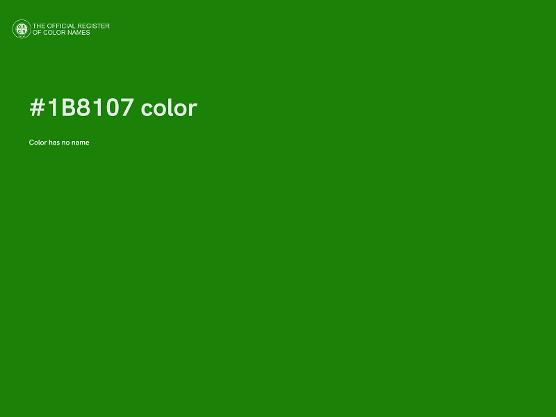 #1B8107 color image
