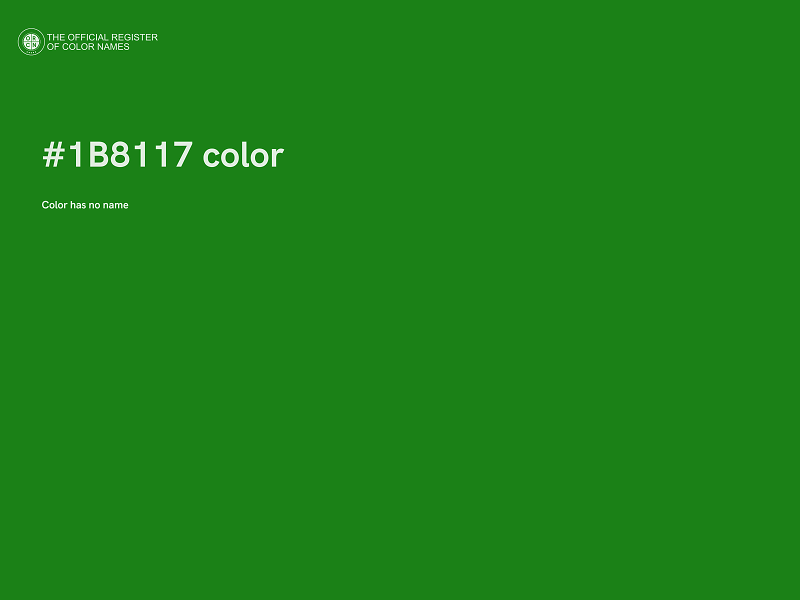 #1B8117 color image