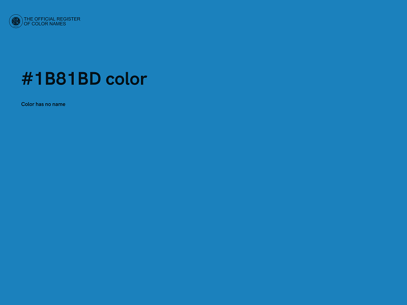 #1B81BD color image