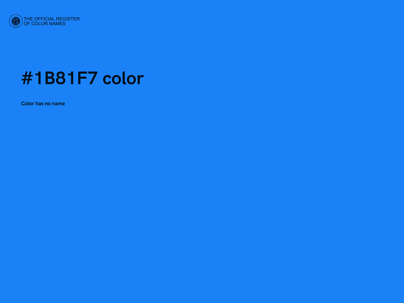 #1B81F7 color image