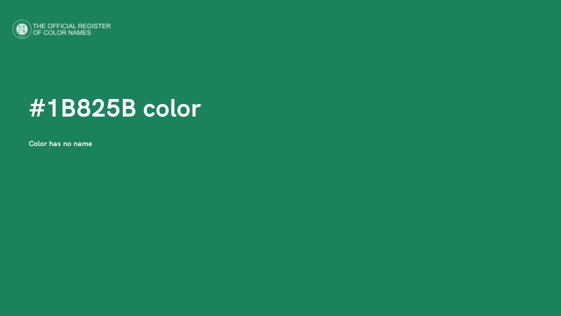 #1B825B color image