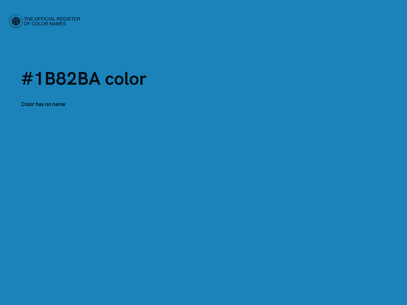 #1B82BA color image