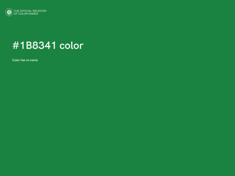 #1B8341 color image